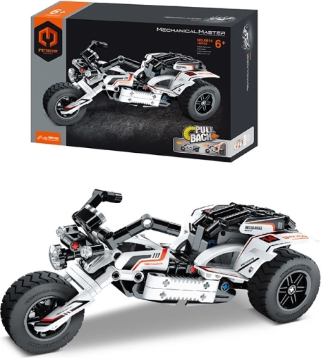 Mechanical Master set de construcție moto tricicletă 150 piese cu mecanism pullback