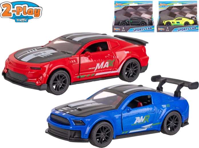 2-Play Traffic mașină sport cu mecanism pull-back 11,5 cm