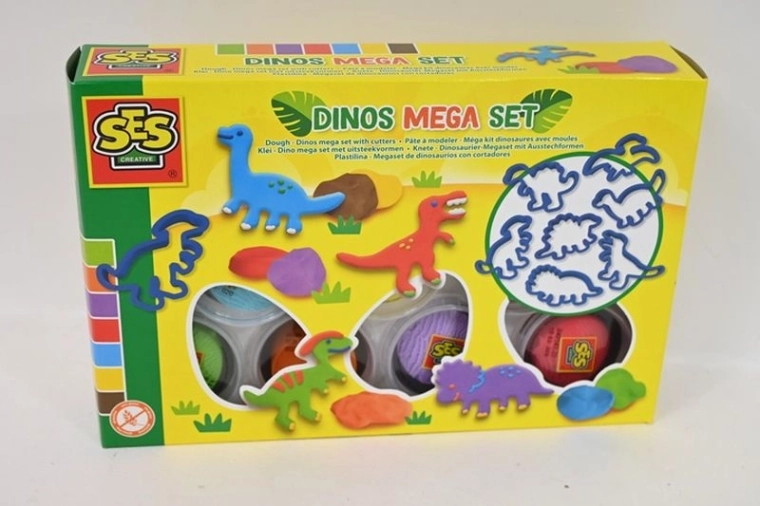 SES Creative megaseta de plastilină dino - 1 bucată