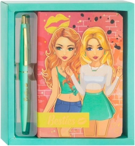 Caiet Besties 15 × 10 cm cu pix, 90 de file
