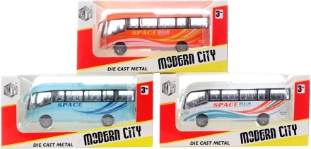 Autobuz metalic cu mecanism de mers înapoi