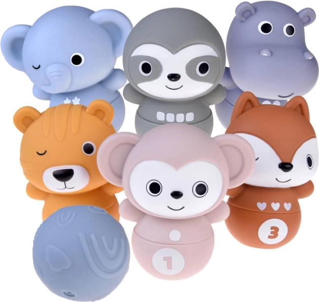 Joc pentru copii Bowling cu animale Zoo