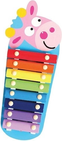 Xilofon din lemn pentru copii - Girafă