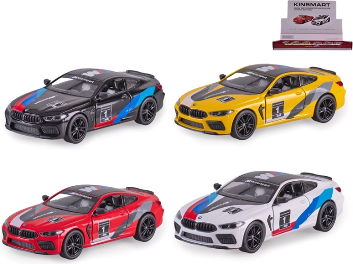 Model metalic de mașină BMW M8 Competition Coupé 1:38 cu mecanism pull-back