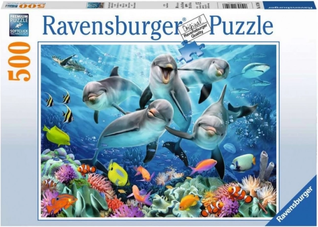 Puzzle 500 de piese – delfini RAVENSBURGER