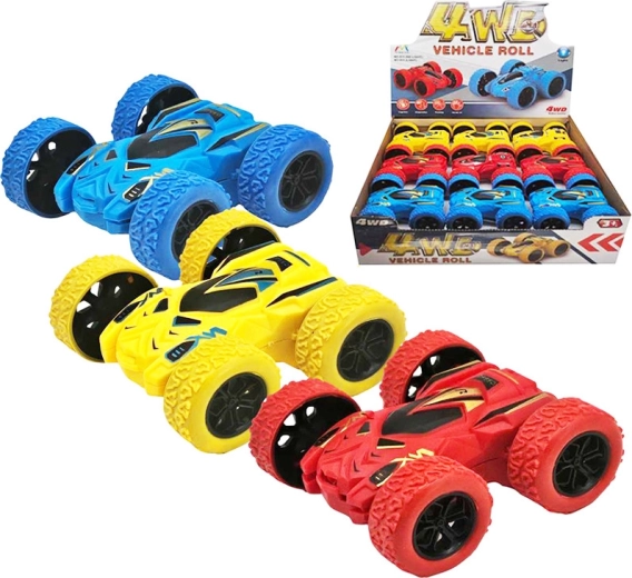 Mașinuță colorată cu mecanism inerțial, cu rotire la 180°