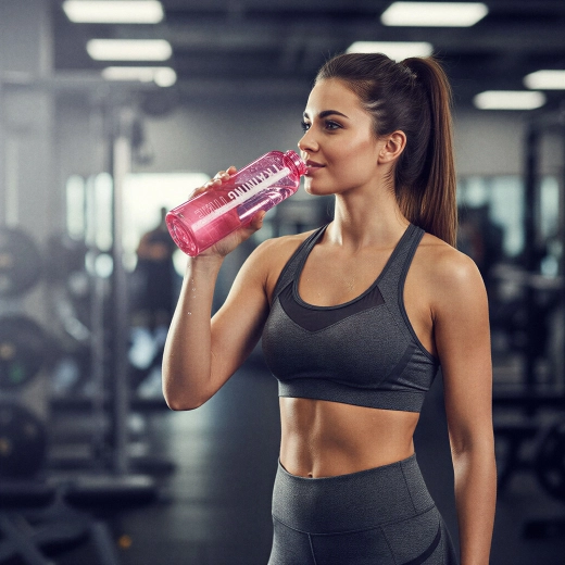 Sticlă sport din plastic Training Time 550 ml - 1 bucată