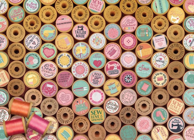 Puzzle Broderie Fericită 1000 piese COBBLE HILL