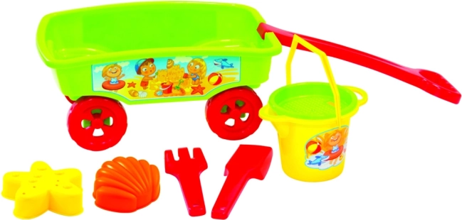 Cărucior cu set pentru nisip