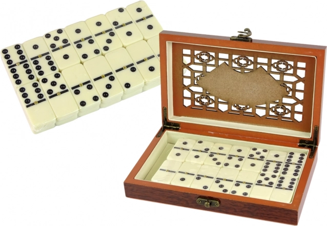 Joc Domino din Lemn în Cutie, 28 Piese