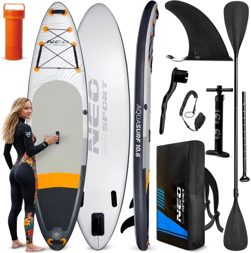 Neo-Sport Aquasurf 10’6 paddleboard (SUP) gonflabil 320 × 84 × 15 cm – set cu accesorii