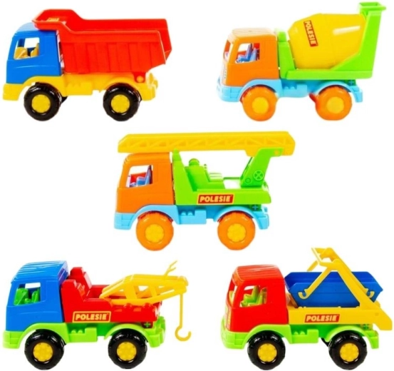 Mașinuță TEMA – vehicul de lucru, mix de tipuri