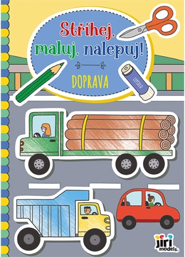 Decupează, colorează, lipește! Transport