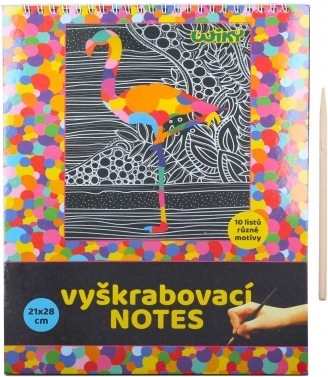 Notes de răzuit cu imagini colorate