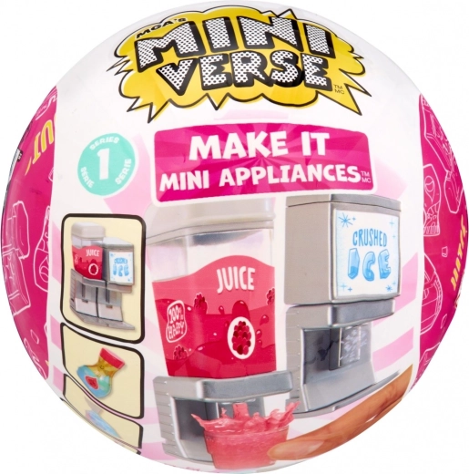 MGA’s Miniverse Make It Mini Appliances – mini dozator de băuturi și gheață (blind box) - 1 bucată