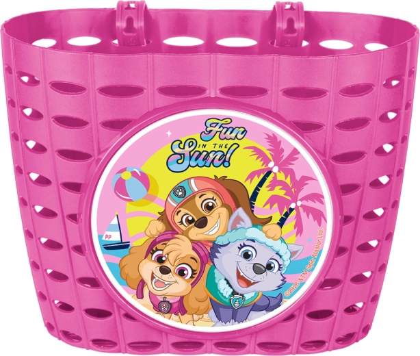 Coșuleț de bicicletă pentru copii Paw Patrol, zmeuriu