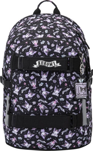 Ghiozdan școlar Baagl skate Kuromi black