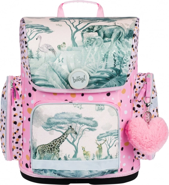 Ghiozdan școlar Baagl Ergo Safari