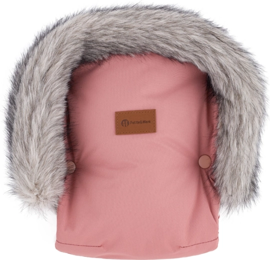 Petite&Mars mănușă pentru cărucior Furry old rose