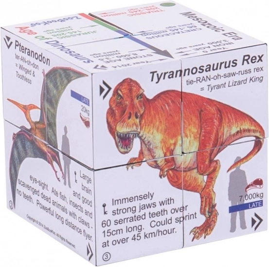 Cub educațional Zoobookoo Dinozauri