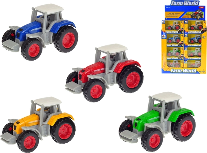 Tractor metalic la scara 1:64, 7 cm