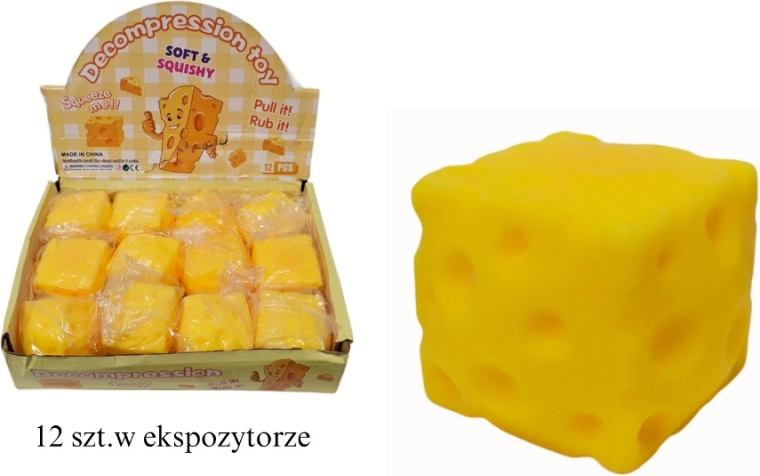 Brânză antistres de strâns (pătrat)