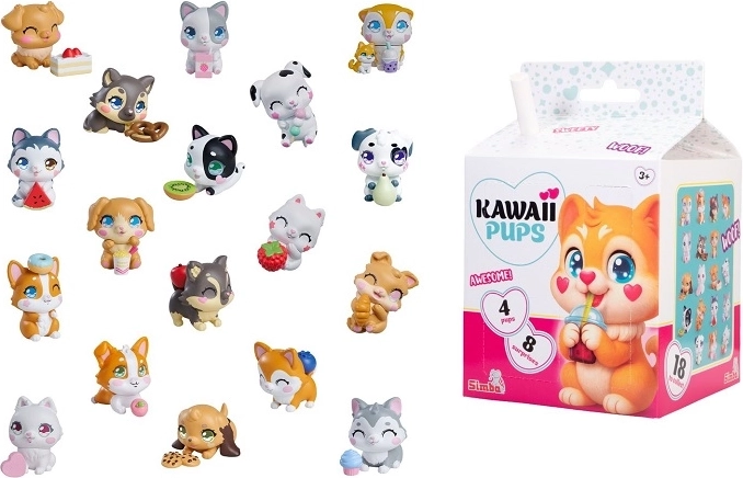 SMBA căței kawaii set 4 buc.