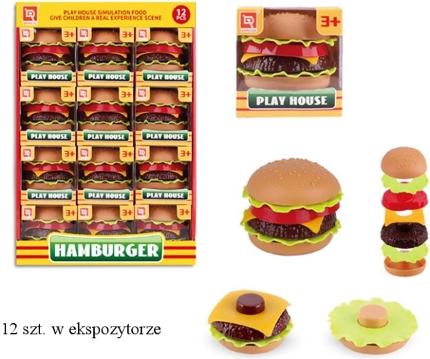 Set de jucării de bucătărie – hamburger pentru copii