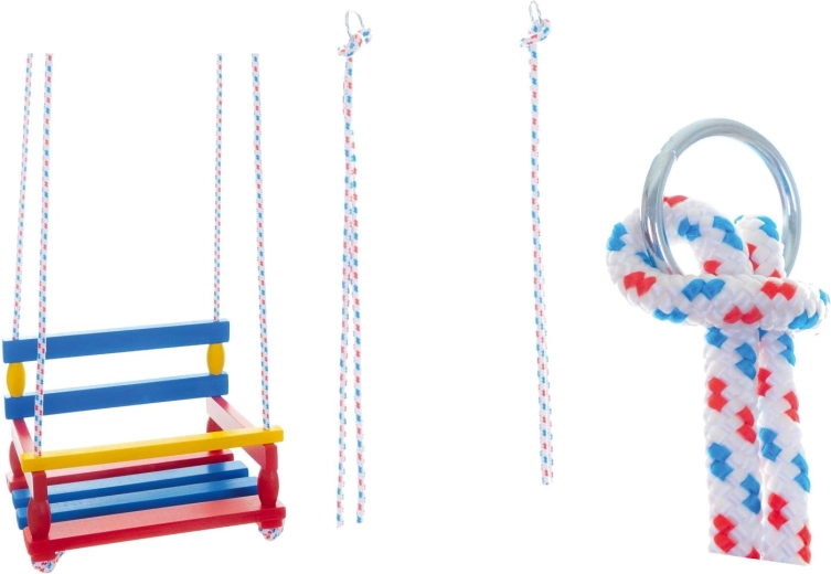 Leagăn din lemn pentru copii – Colorat