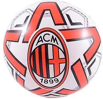 Minge de fotbal Brother A.C. Milan 23 cm certificată roșu-alb