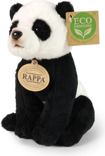 Ursuleț panda de pluș, așezat, Eco-Friendly, 15 cm