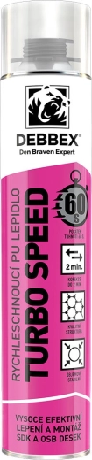 Spumă PU de montaj Turbo Speed 750 ml – întărire rapidă