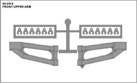 Braț transversal spate superior Jamara DM One