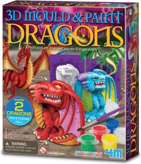 Set creativ mulaje din gips – dragon