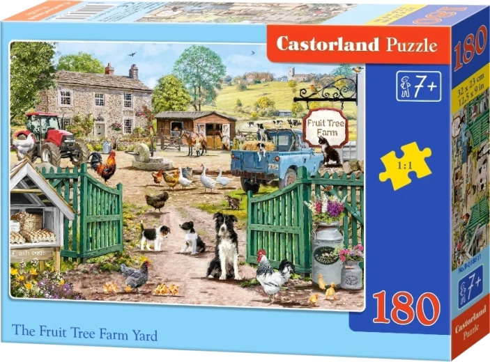 Puzzle Castorland Ferma cu livadă de pomi fructiferi, 180 de piese