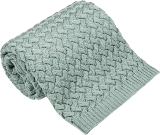 Pătură din merino NANNA Fluffy sage