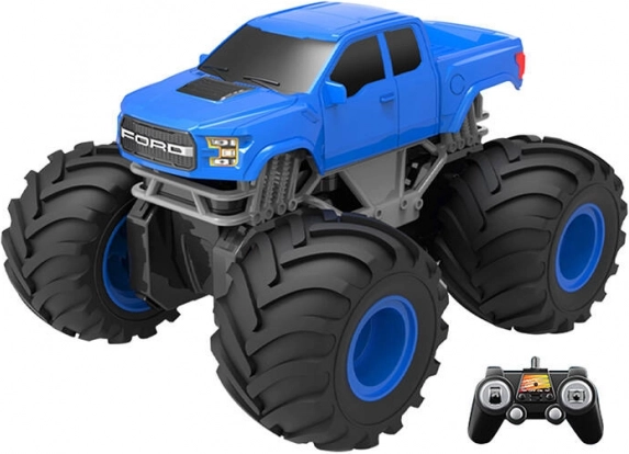 Mașina telecomandată Double Eagle albastru Ford amfibie