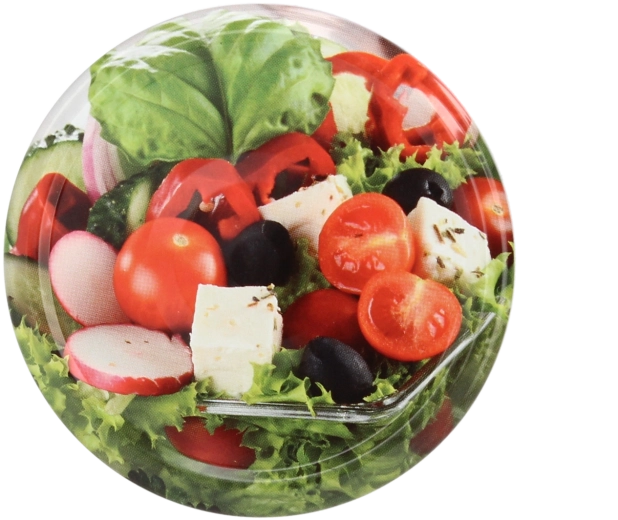 Capace pentru borcane de conservare 82 mm cu 6 crestături – mix de motive cu legume