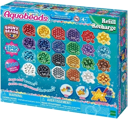 Mărgele strălucitoare de reumplere Aquabeads