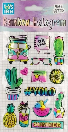 Autocolante holografice Rainbow Summer