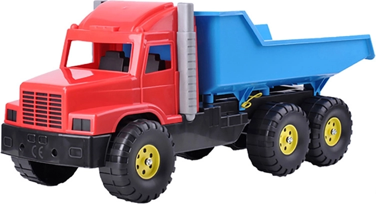 Camion pentru copii Tatra basculantă 77 cm roșu-albastru - 1 buc