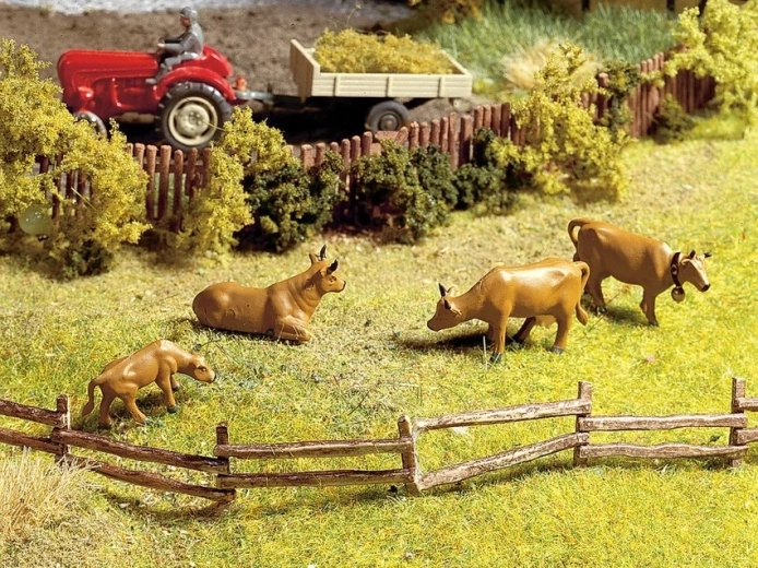 Gard rural NOCH – set de 12 segmente, lungime 100 cm (H0)