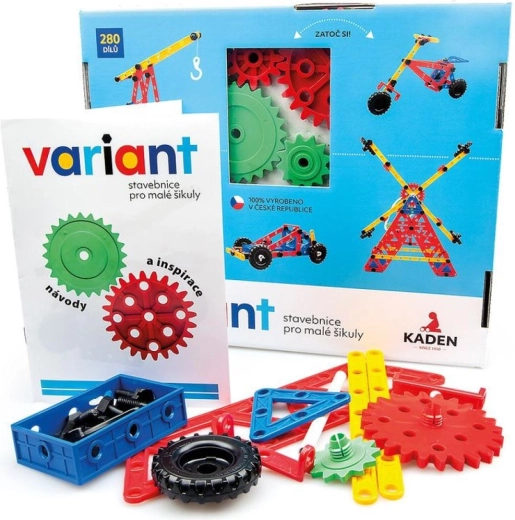 Set de construcție Variant 280 de piese în cutie 33 × 28 cm