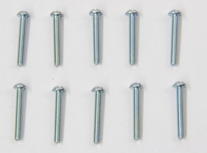 Șuruburi cu cap cilindric M3 × 20 mm, zincate - 10 bucăți
