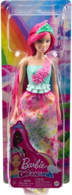 Păpușa Barbie Dreamtopia prințesă cu păr zmeuriu - 1 bucată