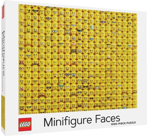 Chronicle Books LEGO fețe minifigurine puzzle 1000 de piese