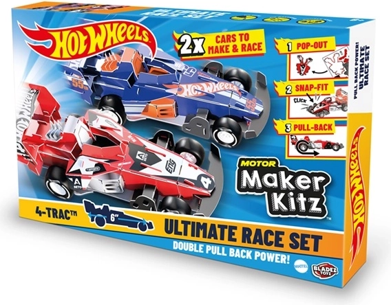 Set HW Bladez Maker Kitz Make Race cu 2 mașinuțe - 1 bucată