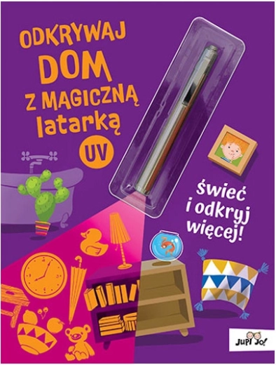 Cărticică magică cu lanternă UV: Descoperă casa