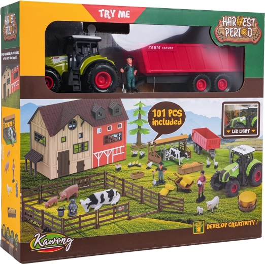 Mega fermă cu tractor și accesorii