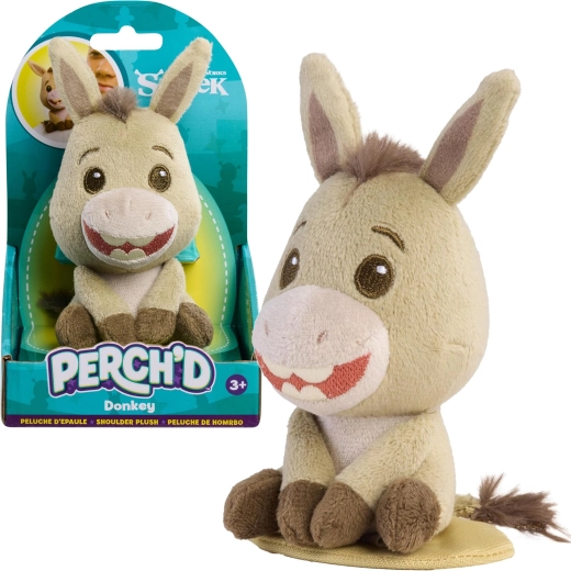 Măgăruș de pluș de umăr Shrek Perch’d 11,5 cm